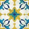 Andalucia Tiles D Blue And Yellow Poster Print by Silvia Vassileva - Item # VARPDX28668